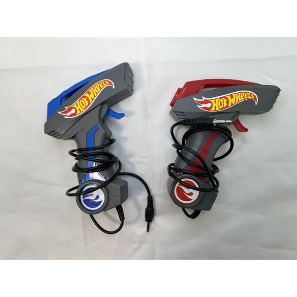 Hotwheels Go For It Slot Car Controllers Lot Of 2 Kidztech 83130 Red and Blue - Picture 1 of 3